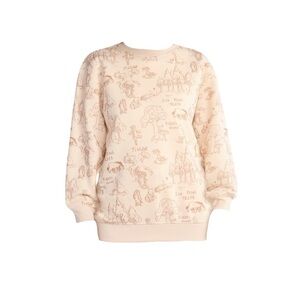 Disney Winnie The Pooh Fleece Cream Graphic Sweatshirt